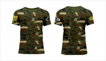 mother trucker yoga driver fitness trucker camo tee