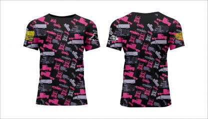 driver fitness womens hot pink trucker camo mother trucker yoga
