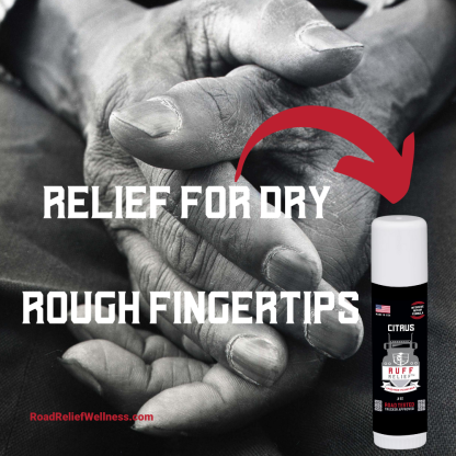 RUFF Relief Lips & Fingertips Crack Balm Citrus Perfect for dry rough hands