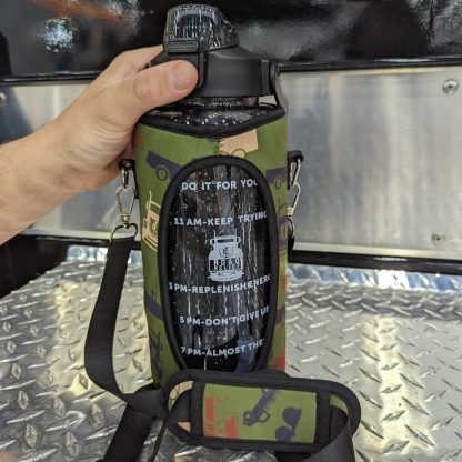 Trucker Camo Army Green 64 oz Water Bottle 3