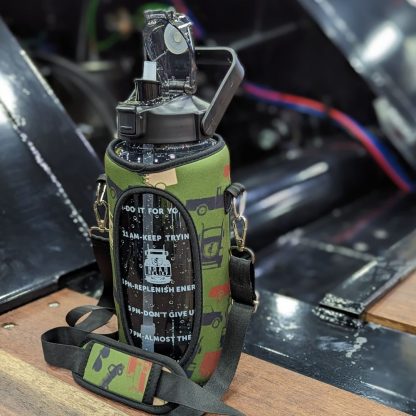 Trucker Camo Army Green 64 oz Water Bottle 1