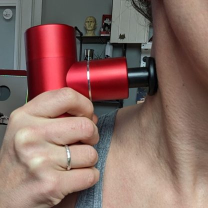 Road Relief Wellness™ Mini Luxury Travel Massage Gun Red 3