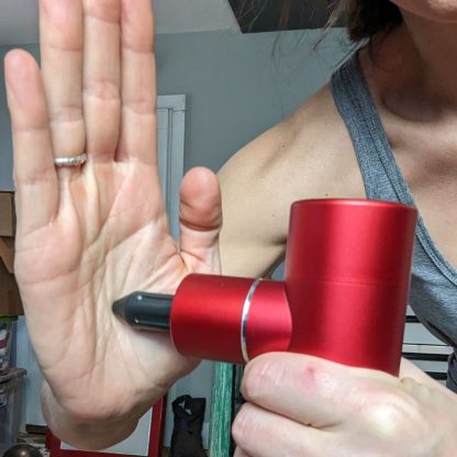 Road Relief Wellness™ Mini Luxury Travel Massage Gun Red 4