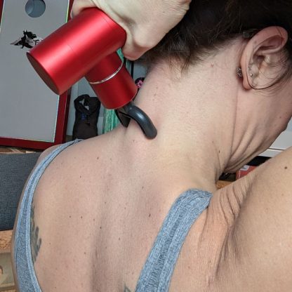 Road Relief Wellness™ Mini Luxury Travel Massage Gun Red 5