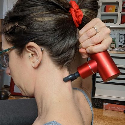Road Relief Wellness™ Mini Luxury Travel Massage Gun Red 6
