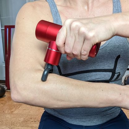 Road Relief Wellness™ Mini Luxury Travel Massage Gun Red 7