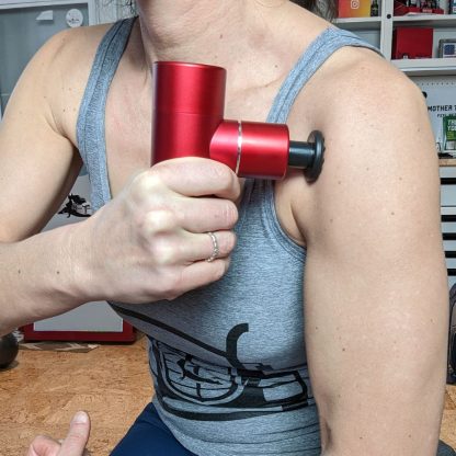 Road Relief Wellness™ Mini Luxury Travel Massage Gun Red 10