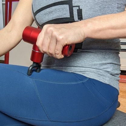 Road Relief Wellness™ Mini Luxury Travel Massage Gun Red 12