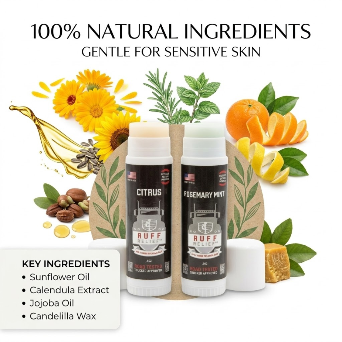 RUFF RELIEF Lips & Fingertips Crack Balm - Rosemary Mint - Image 17