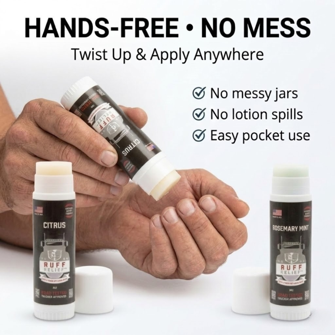 RUFF RELIEF Lips & Fingertips Crack Balm - Rosemary Mint - Image 21