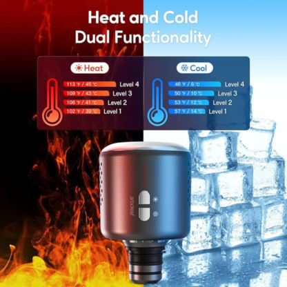 HOT / COLD Massage Gun Head Attachment Immediate Relief - Image 4