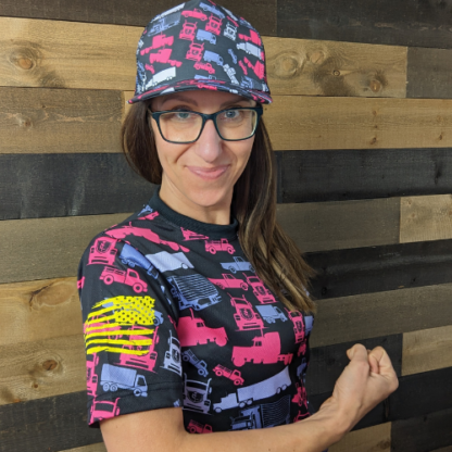 Hot Pink Trucker Camo® Unisex Shirt - Image 8