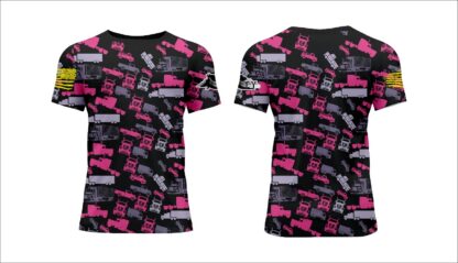 Hot Pink Trucker Camo® Unisex Shirt - Image 3