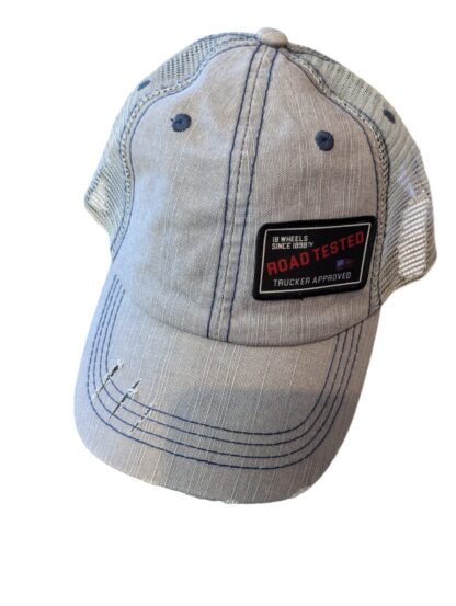 Vintage Distressed Road Tested Trucker Approved™ Patch Hat - Drive with Pride - Image 2