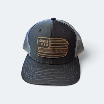 Vintage "Since 1898" Leather Patch Trucker Hat – American Flag Edition - Image 4