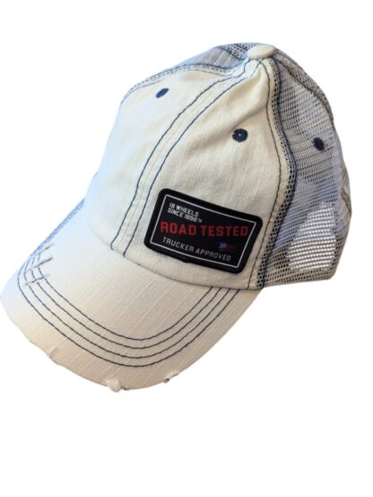 Vintage Distressed Road Tested Trucker Approved™ Patch Hat - Drive with Pride - Image 3