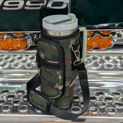 Mother Trucker Yoga 40 oz insulated tumbler with handle