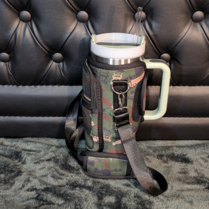 Mother Trucker Yoga 40 oz insulated tumbler with handle