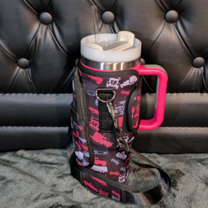Mother Trucker Yoga 40 oz insulated tumbler with handle