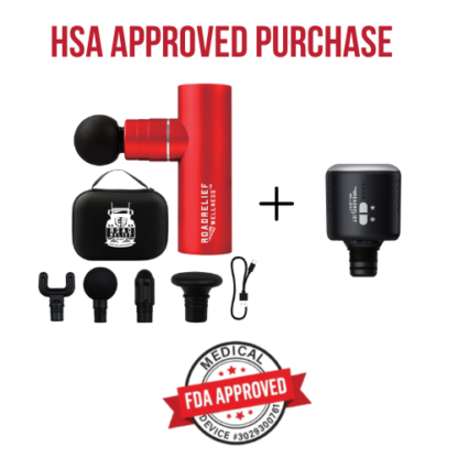 FDA-approved travel massage gun with hot and cold therapy