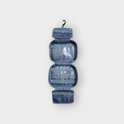 Slate Gray Bathroom Toiletry Tote for Travel & Truck Drivers - Image 6