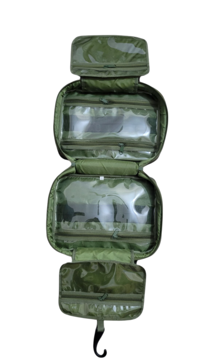 Trucker Camo® Army Green Bathroom Toiletry Tote for Travel & Truck Drivers - Image 2