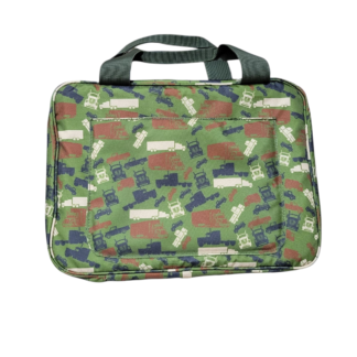 Trucker Camo® Army Green Bathroom Toiletry Tote for Travel & Truck Drivers