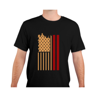 Patriotic American Trucker Tread Flag Tee