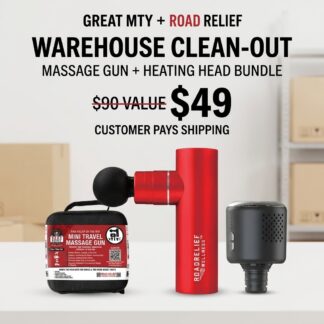 MASSAGE GUN + HEATING HEAD BUNDLE — $49