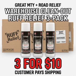 RUFF RELIEF STOCK-UP BUNDLE — 3 FOR $10