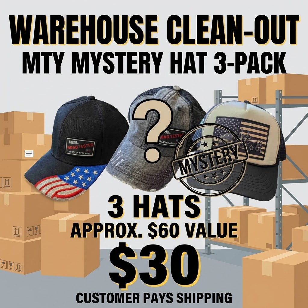 MTY MYSTERY HAT 3-PACK — $30